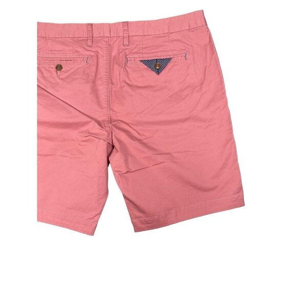 Ted Baker Men's Chino Shorts Pink Flat Front Pockets Stretch Twill 38R New - Picture 4 of 9